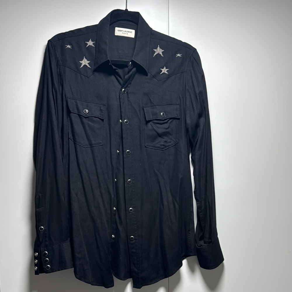 Saint Laurent star embroidered western - Shirt- S